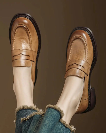 Maria | Classic Women’s Leather T-Strap Shoes