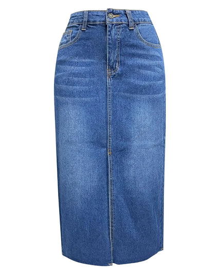 DENISE – Classic High-Waist Denim Skirt