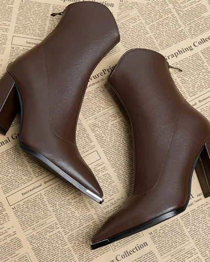 Eleanor | Women’s Spring Pointed Heel Ankle Boots
