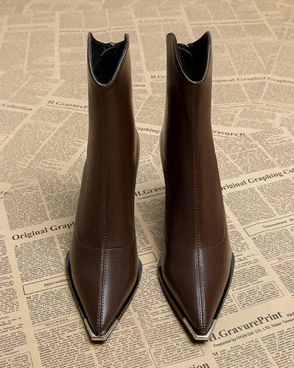 Eleanor | Women’s Spring Pointed Heel Ankle Boots