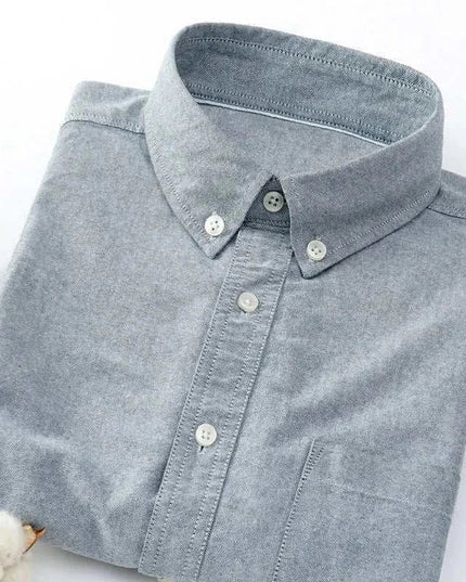 Slim Fit Button-Up Long Sleeve Shirt – Smart Casual Essential