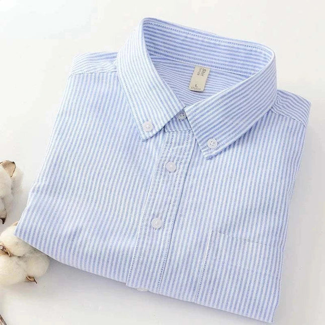 Slim Fit Button-Up Long Sleeve Shirt – Smart Casual Essential