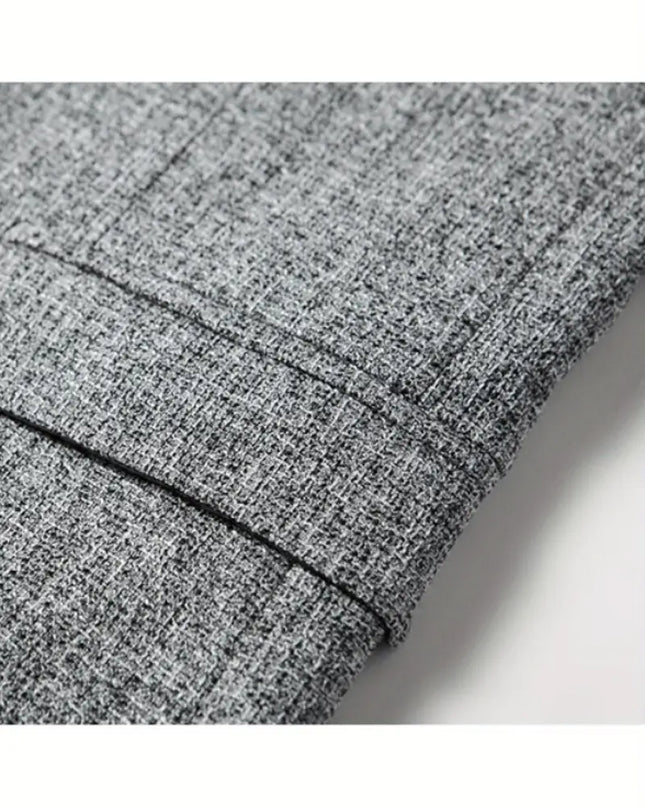 Spring Slim Fit Men’s Blazer – No-Iron Casual Jacket for Middle-Aged Style