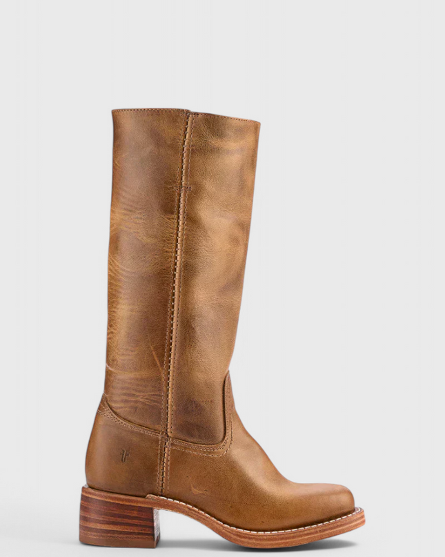 Ella | Women’s Leather Knee-High Boots with Heels