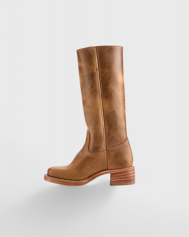 Ella | Women’s Leather Knee-High Boots with Heels
