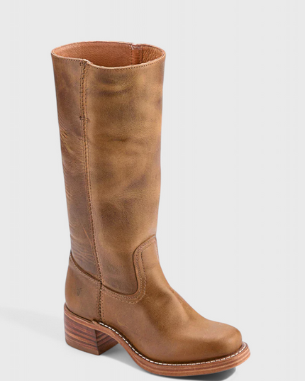 Ella | Women’s Leather Knee-High Boots with Heels