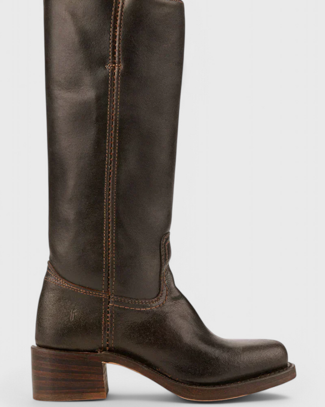 Ella | Women’s Leather Knee-High Boots with Heels