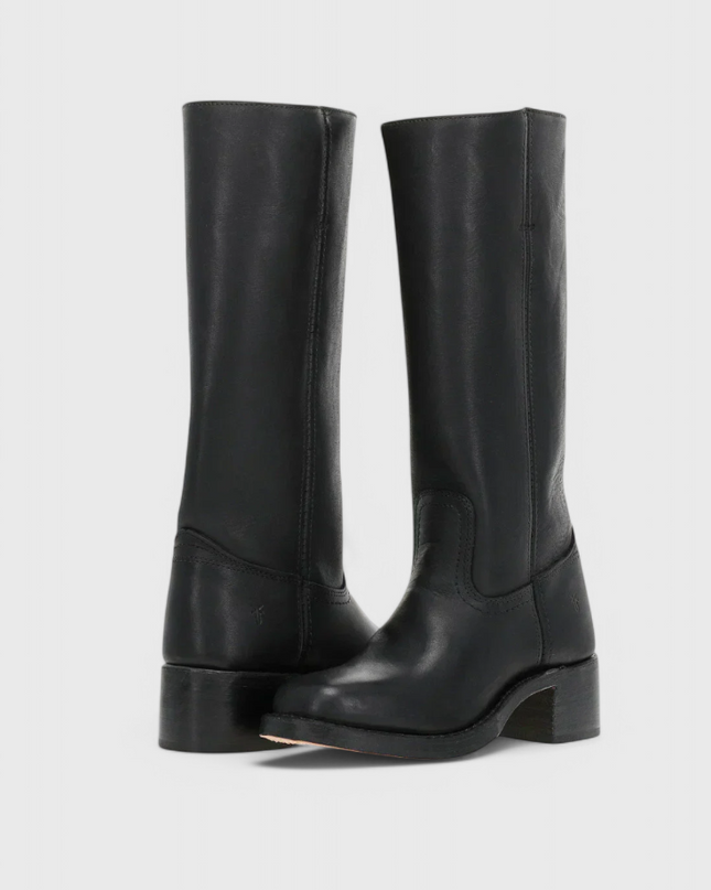 Ella | Women’s Leather Knee-High Boots with Heels