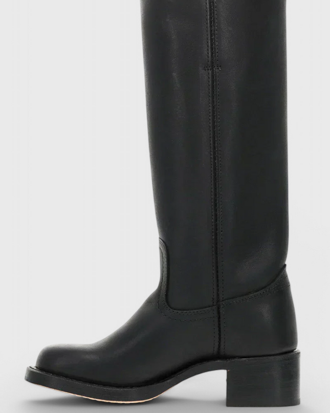 Ella | Women’s Leather Knee-High Boots with Heels