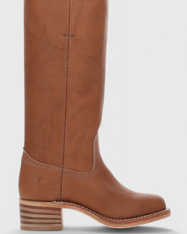 Ella | Women’s Leather Knee-High Boots with Heels