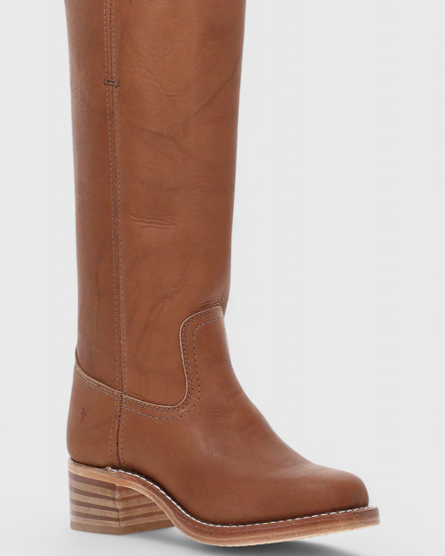 Ella | Women’s Leather Knee-High Boots with Heels