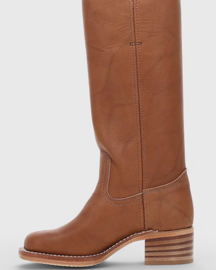 Ella | Women’s Leather Knee-High Boots with Heels