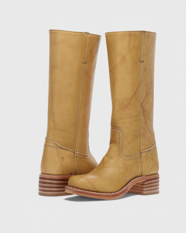 Ella | Women’s Leather Knee-High Boots with Heels