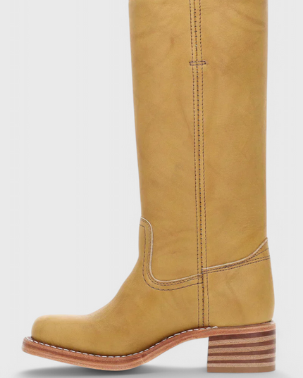 Ella | Women’s Leather Knee-High Boots with Heels