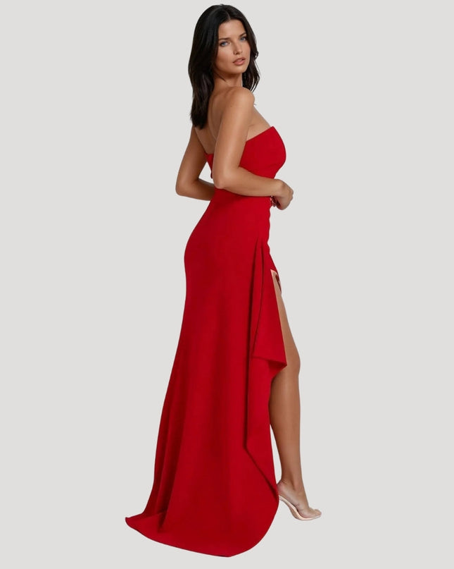 Clara | Women Wedding Guest Strapless Maxi Dress