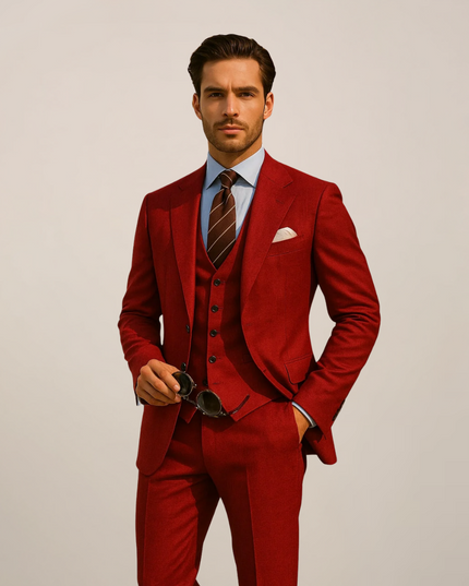 Three-Piece Men’s Suit – Refined Elegance for Formal Occasions