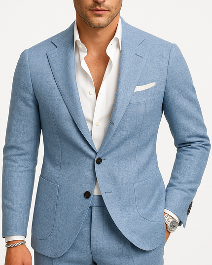 Two-Piece Suit – Lightweight Tailoring for Warm Weather - Spring/Summer Suit - Wedding Suit