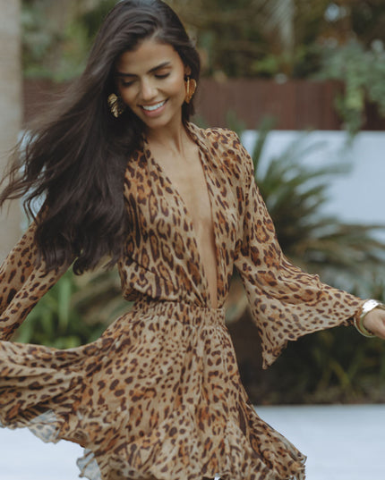Charlotte | Summer Women Long Sleeve Mini Dress