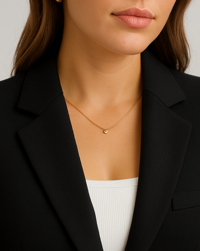 Women’s Tailored Blazer – Single-Breasted – Slim Fit – Black