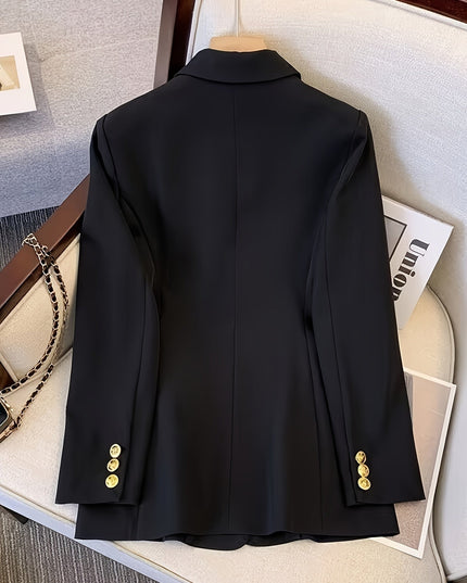 Women’s Tailored Double-Breasted Blazer – All-Season Formal Wear