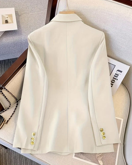 Women’s Tailored Double-Breasted Blazer – All-Season Formal Wear