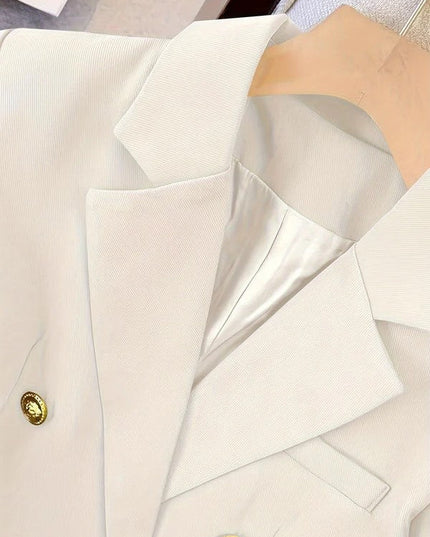 Women’s Tailored Double-Breasted Blazer – All-Season Formal Wear