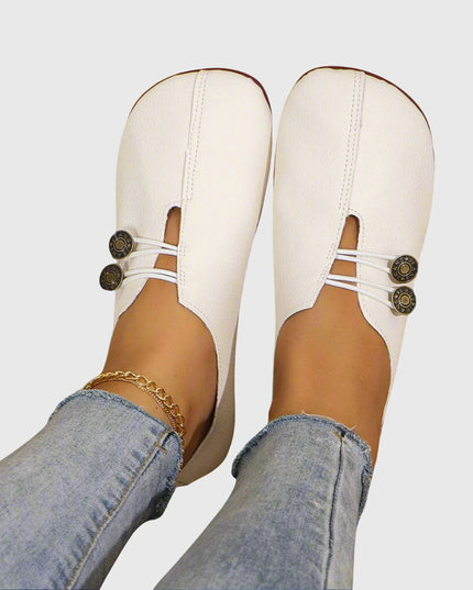 Evelyn | Women Spring Casual Slip-On Button Flats