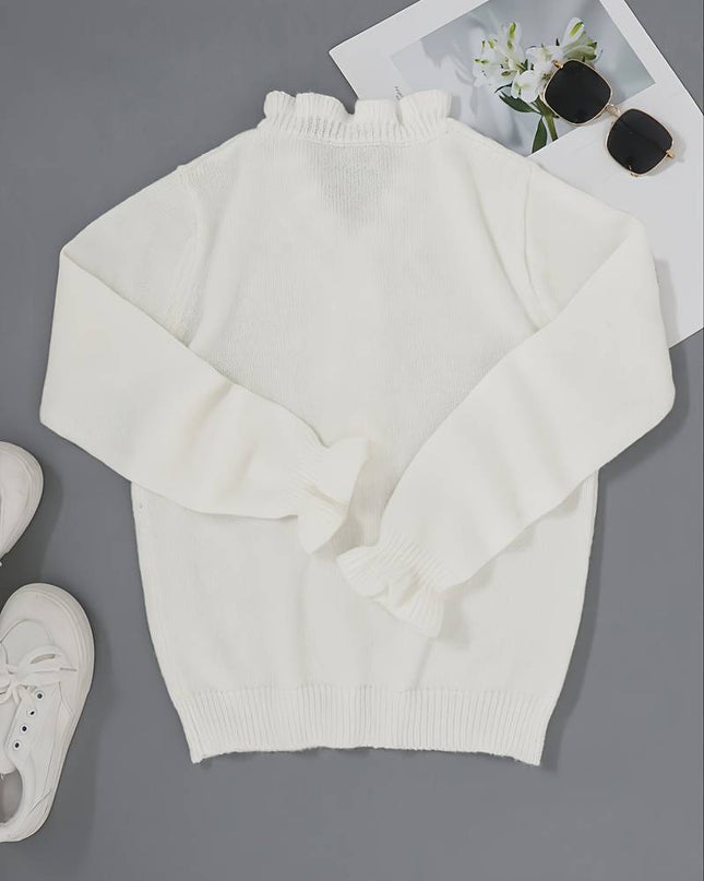 Darcey | Ruffle Blouse with Decorative Buttons for Women