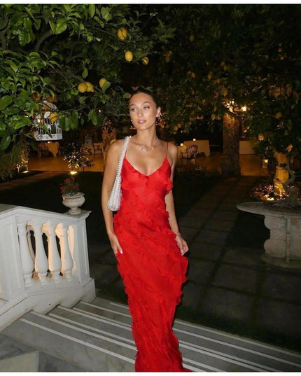 Aliza | Ruffled Maxi Dress