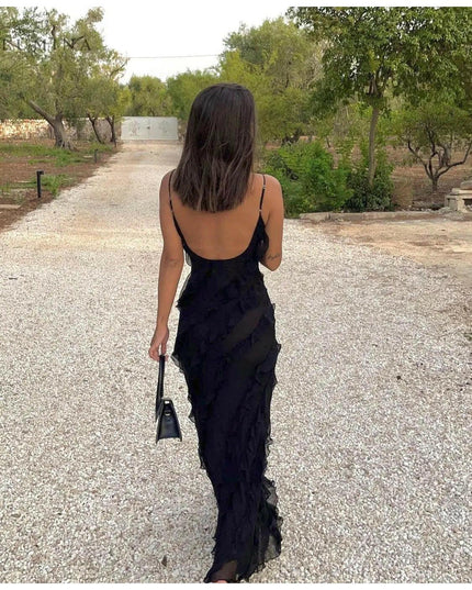 Aliza | Ruffled Maxi Dress