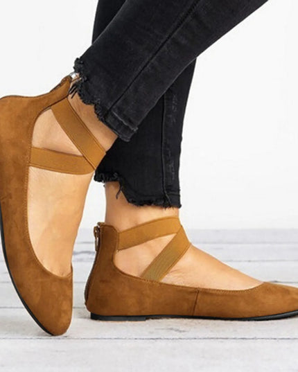 Olivia | Women’s Spring Cross-Strap Ballet Flats