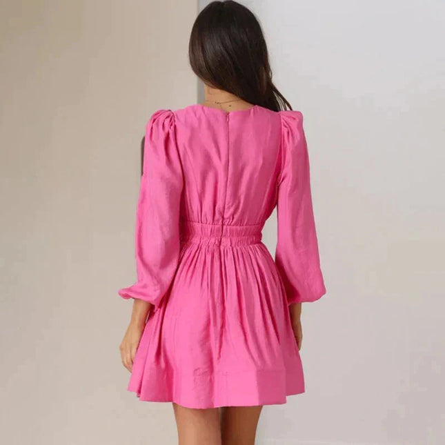 Aria | Mini Dress with Deep V-Neck