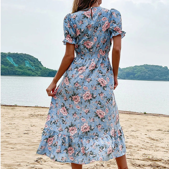 Astra Floral Print Midi | Midi Dress