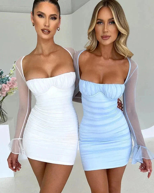 Astraeon | Bodycon Mini Dress with Ruched