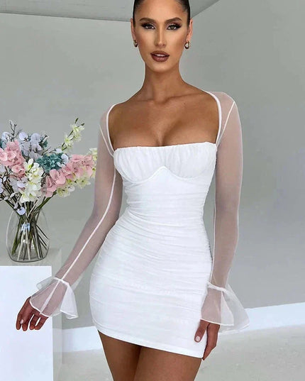 Astraeon | Bodycon Mini Dress with Ruched