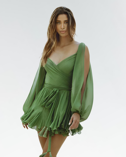 AureliaGrace | V-Neck Wrap Dress