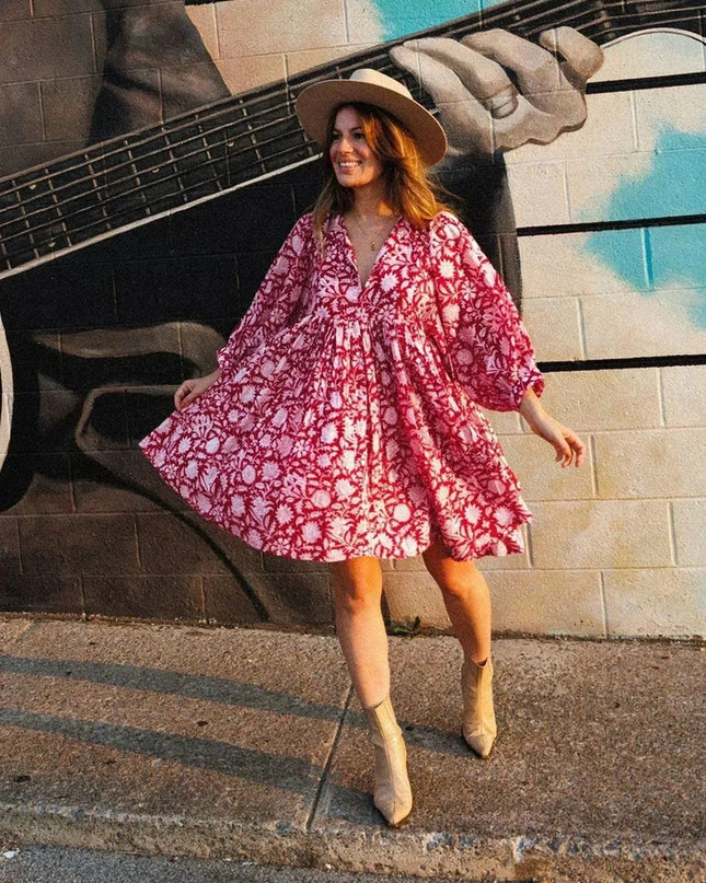 Aurora Flow Boho Floral | Women's Dress