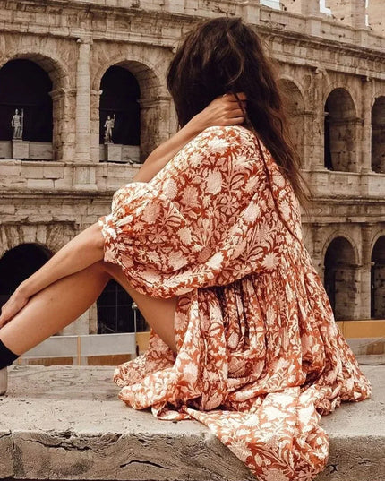 Aurora Flow Boho Floral | Women's Dress