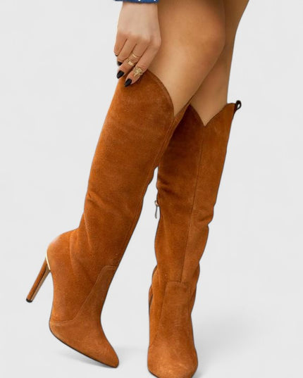 Grace | Women Spring Pointed Toe Knee Boots