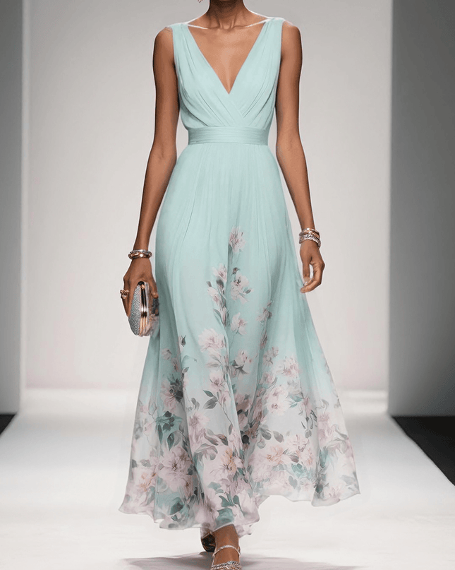 Fiona | Women Floral Print Wedding Guest Dress