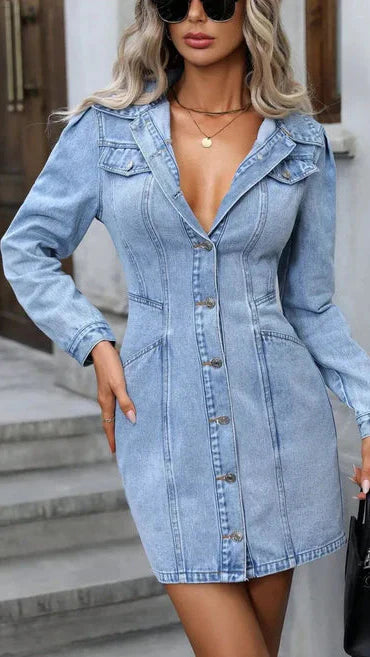 Seraphina Moonlight | Denim Dress