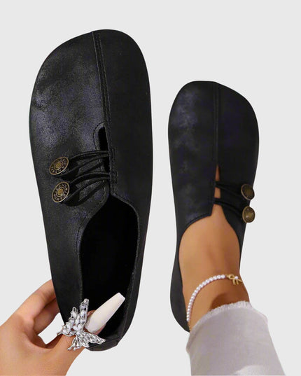 Evelyn | Women Spring Casual Slip-On Button Flats