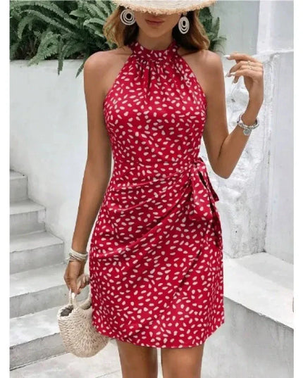 Elara | Short Dress Halter Neck Wrap