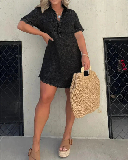 Emberlynette | Denim Shirt Dress