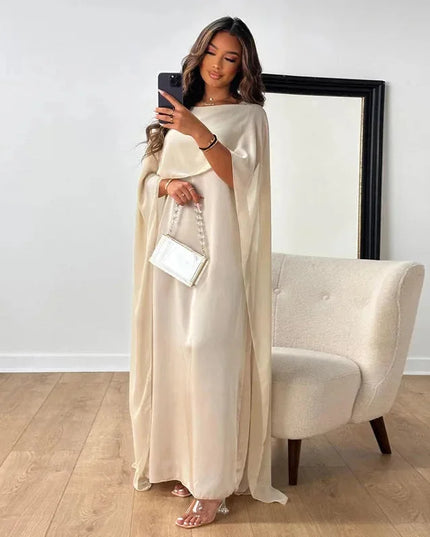 Brooklyn | Women Wedding Guest Cape Maxi Dress