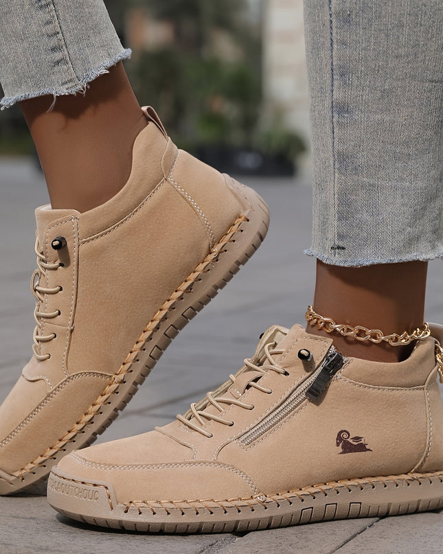 Danielle | Women Spring Zip Up Walking Sneakers