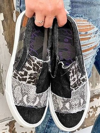 Rose| Women’s Stretch Slip-On Leopard Print Shoes