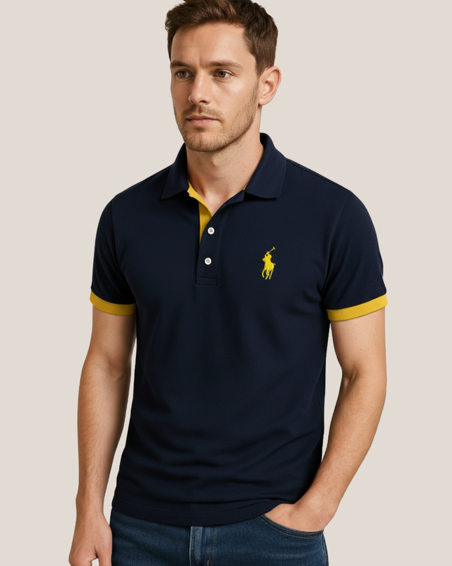 Men’s Classic Short-Sleeved Polo Shirt – Smart Casual Summer Essential