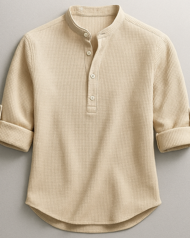 Adrian – Versatile Mandarin Collar Shirt