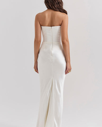 Joanna | Women Wedding Guest Strapless Maxi Dress
